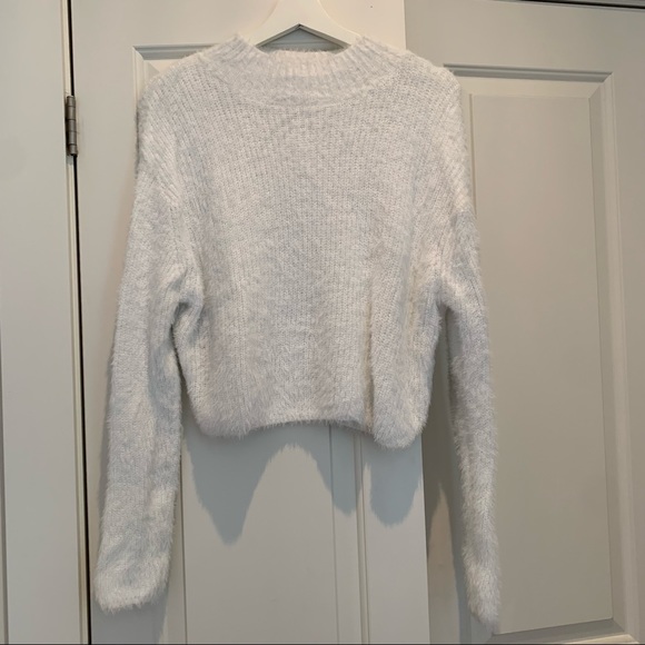 White Fuzzy Sweater - Picture 1 of 1
